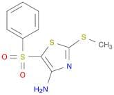 2-(Methylthio)-5-(phenylsulfonyl)thiazol-4-amine