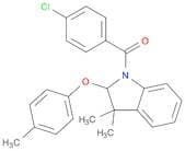 (4-Chlorophenyl)(3,3-dimethyl-2-(p-tolyloxy)indolin-1-yl)methanone
