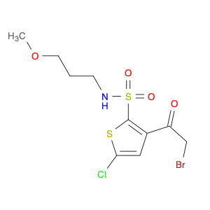 2-THIOPHENESULFONAMIDE, 3-(2-BROMOACETYL)-5-CHLORO-N-(3-METHOXYPROPYL)-