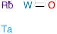 Rubidium tantalum tungsten oxide