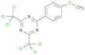 1,3,5-Triazine, 2-[4-(methylthio)phenyl]-4,6-bis(trichloromethyl)-