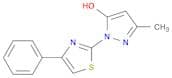 1H-Pyrazol-5-ol, 3-methyl-1-(4-phenyl-2-thiazolyl)-