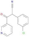 3-Pyridinepropanenitrile, α-(3-chlorophenyl)-β-oxo-
