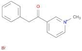 Pyridinium, 1-methyl-3-(2-phenylacetyl)-, bromide (1:1)
