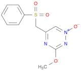 1,2,4-Triazine, 3-methoxy-5-[(phenylsulfonyl)methyl]-, 1-oxide