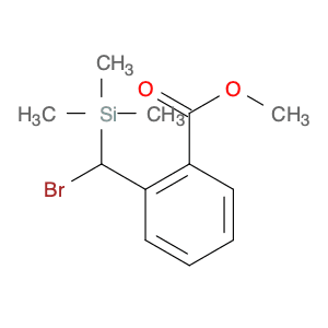Benzoic acid, 2-[bromo(trimethylsilyl)methyl]-, methyl ester