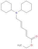 2,4-Hexadienoic acid, 6-(dicyclohexylamino)-, ethyl ester, (E,E)- (9CI)
