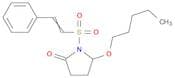 2-Pyrrolidinone, 5-(pentyloxy)-1-[(2-phenylethenyl)sulfonyl]-