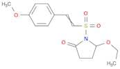 2-Pyrrolidinone, 5-ethoxy-1-[[2-(4-methoxyphenyl)ethenyl]sulfonyl]-