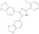 1H-Imidazole, 4,5-bis(1,3-benzodioxol-5-yl)-2-(2-chlorophenyl)-