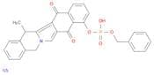 Phosphoric acid, mono(phenylmethyl) mono(5,8,13,14-tetrahydro-14-methyl-8,13-dioxobenz[5,6]isoindo…