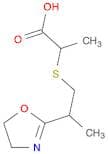 Propanoic acid, 2-[[2-(4,5-dihydro-2-oxazolyl)propyl]thio]-