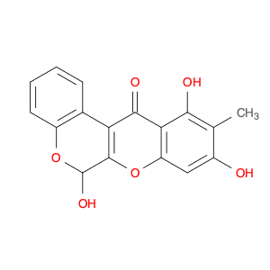 [1]Benzopyrano[3,4-b][1]benzopyran-12(6H)-one, 6,9,11-trihydroxy-10-methyl-