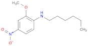 Benzenamine, N-hexyl-2-methoxy-4-nitro-
