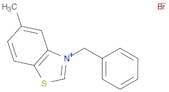 Benzothiazolium, 5-methyl-3-(phenylmethyl)-, bromide (1:1)