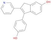 1H-Inden-6-ol, 3-(4-hydroxyphenyl)-2-(3-pyridinyl)-
