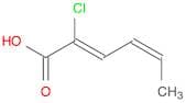 2,4-Hexadienoic acid, 2-chloro-, (Z,Z)- (9CI)