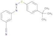 Benzonitrile, 3-[2-[[4-(1,1-dimethylethyl)phenyl]thio]diazenyl]-