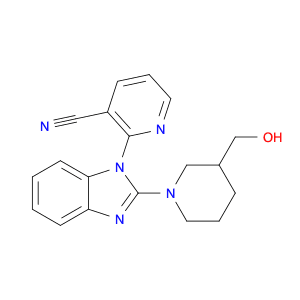 3-Pyridinecarbonitrile, 2-[2-[3-(hydroxymethyl)-1-piperidinyl]-1H-benzimidazol-1-yl]-