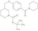 3-[4-(Piperidine-1-carbonyl)-phenoxymethyl]-piperidine-1-carboxylic acid tert-butyl ester