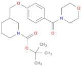 tert-Butyl 3-((4-(morpholine-4-carbonyl)phenoxy)methyl)piperidine-1-carboxylate