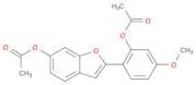 6-Benzofuranol, 2-[2-(acetyloxy)-4-methoxyphenyl]-, 6-acetate
