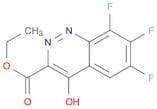 3-Cinnolinecarboxylic acid, 6,7,8-trifluoro-4-hydroxy-, ethyl ester