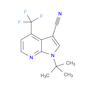 1-(tert-Butyl)-4-(trifluoromethyl)-1H-pyrrolo[2,3-b]pyridine-3-carbonitrile