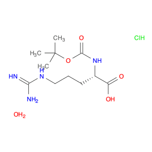 L-Arginine, N2-[(1,1-dimethylethoxy)carbonyl]-, hydrochloride, hydrate (1:1:1)