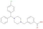 Benzoic acid, 3-[[4-[(4-chlorophenyl)phenylmethyl]-1-piperazinyl]methyl]-