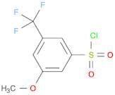 3-Methoxy-5-(trifluoromethyl)benzene-1-sulfonyl chloride