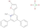 Pyridinium, 2-(5-bromo-2-furanyl)-1-methyl-4,6-diphenyl-, perchlorate (1:1)