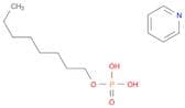 Phosphoric acid, monooctyl ester, compd. with pyridine (1:1)