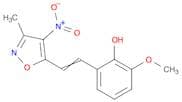 Phenol, 2-methoxy-6-[2-(3-methyl-4-nitro-5-isoxazolyl)ethenyl]-