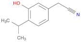 Benzeneacetonitrile, 3-hydroxy-4-(1-methylethyl)-