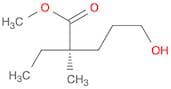 Pentanoic acid, 2-ethyl-5-hydroxy-2-methyl-, methyl ester, (R)- (9CI)