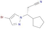 1H-Pyrazole-1-propanenitrile, 4-bromo-β-cyclopentyl-, (βR)-