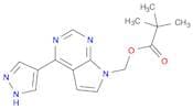 Propanoic acid, 2,2-dimethyl-, [4-(1H-pyrazol-4-yl)-7H-pyrrolo[2,3-d]pyrimidin-7-yl]methyl ester