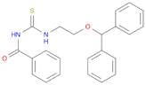 Benzamide, N-[[[2-(diphenylmethoxy)ethyl]amino]thioxomethyl]-