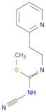 Carbamimidothioic acid, N-cyano-N'-[2-(2-pyridinyl)ethyl]-, methyl ester