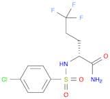 Pentanamide, 2-[[(4-chlorophenyl)sulfonyl]amino]-5,5,5-trifluoro-, (2R)-