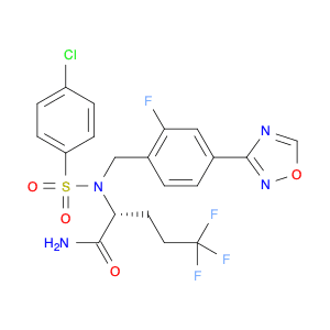 Pentanamide, 2-[[(4-chlorophenyl)sulfonyl][[2-fluoro-4-(1,2,4-oxadiazol-3-yl)phenyl]methyl]amino]-…