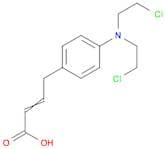 2-Butenoic acid, 4-[4-[bis(2-chloroethyl)amino]phenyl]-