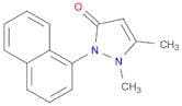 3H-Pyrazol-3-one, 1,2-dihydro-1,5-dimethyl-2-(1-naphthalenyl)-