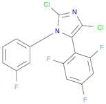 2,4-Dichloro-1-(3-fluorophenyl)-5-(2,4,6-trifluorophenyl)-1H-imidazole