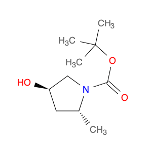 1-Pyrrolidinecarboxylic acid, 4-hydroxy-2-methyl-, 1,1-dimethylethyl ester, (2R,4R)-