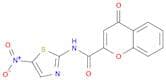 4H-1-Benzopyran-2-carboxamide, N-(5-nitro-2-thiazolyl)-4-oxo-