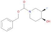 1-​Piperidinecarboxylic acid, 3-​fluoro-​4-​hydroxy-​, phenylmethyl ester, (3R,​4S)​-