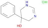 5-Pyrimidinol, 1,4,5,6-tetrahydro-5-phenyl-, hydrochloride (1:1)