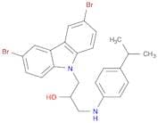 9H-Carbazole-9-ethanol, 3,6-dibromo-α-[[[4-(1-methylethyl)phenyl]amino]methyl]-